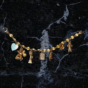 Vintage Charm Bracelet with New York Theme